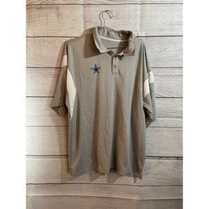 Dallas Cowboys - Augusta Sportswear - Men's Grey Logo Polo Shirt - Size XL
